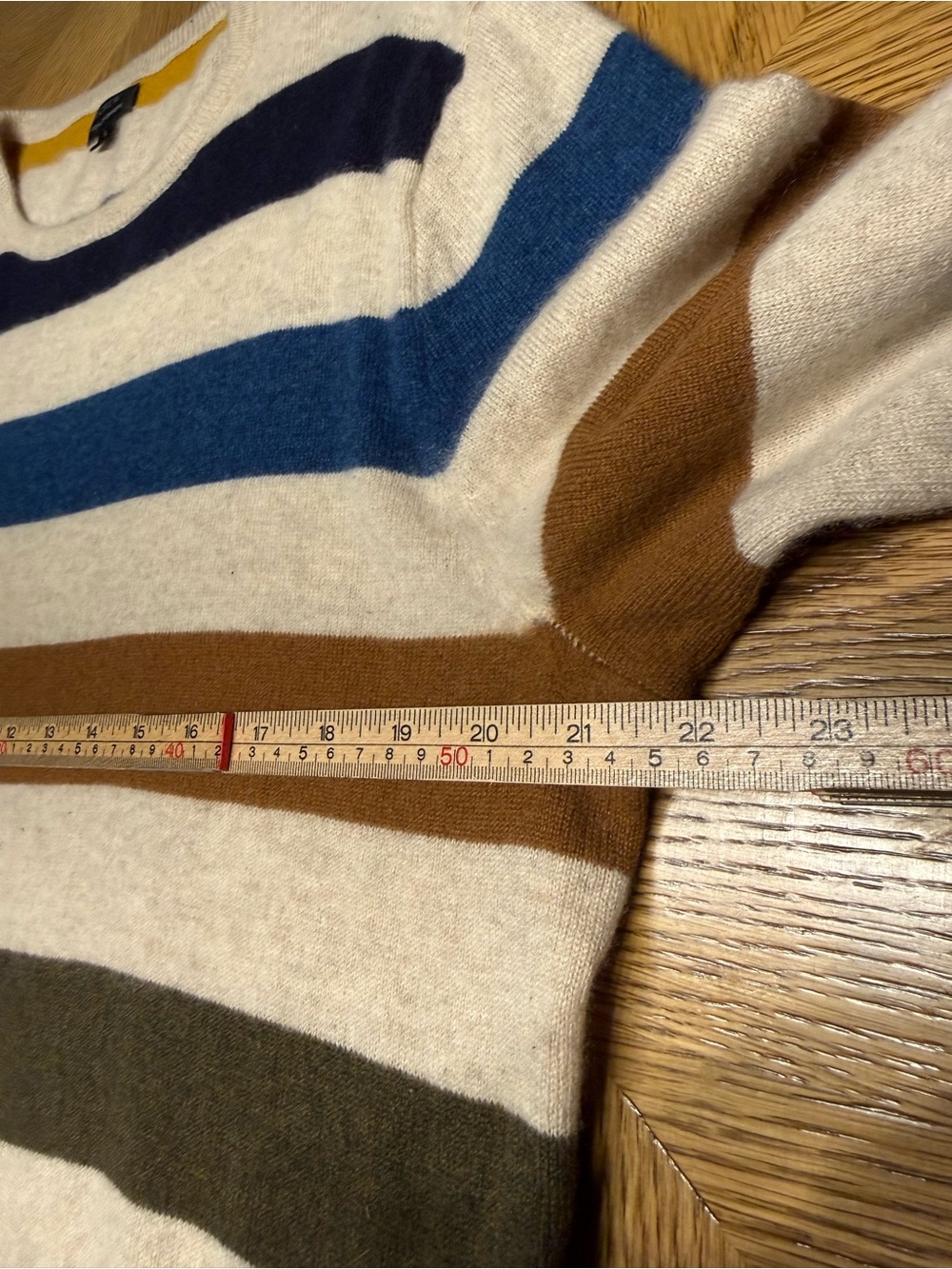 J.Crew 100% Cashmere Striped Sweater Men’s Large Multicolor Crewneck - Picture 13 of 13